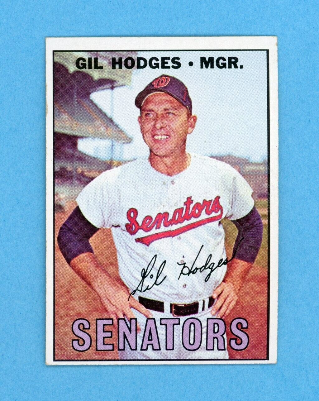 1967 Topps #228 Gil Hodges Washington Senators Baseball Card EX+