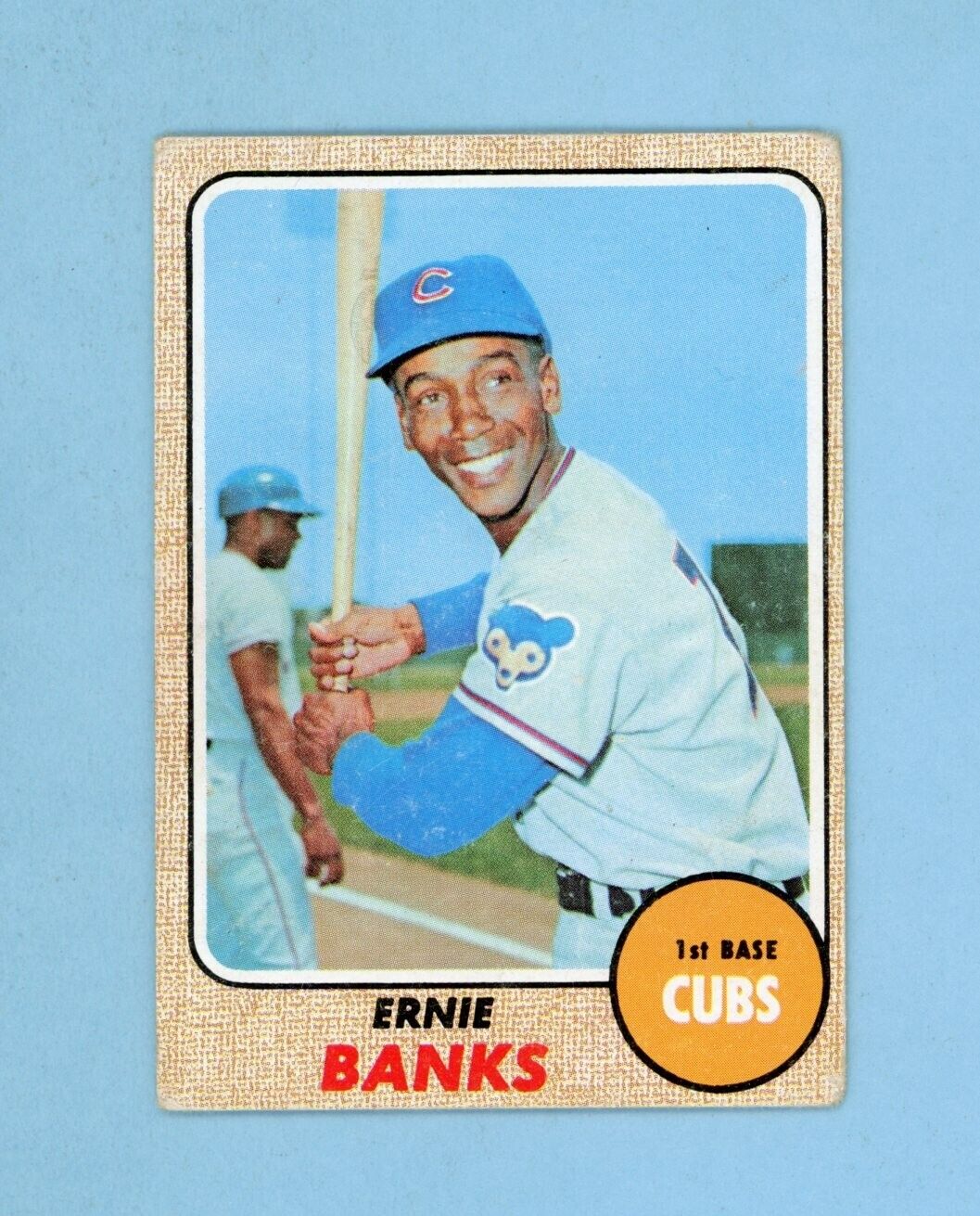 1968 Topps #355 Ernie Banks Chicago Cubs Baseball Card Low Grade