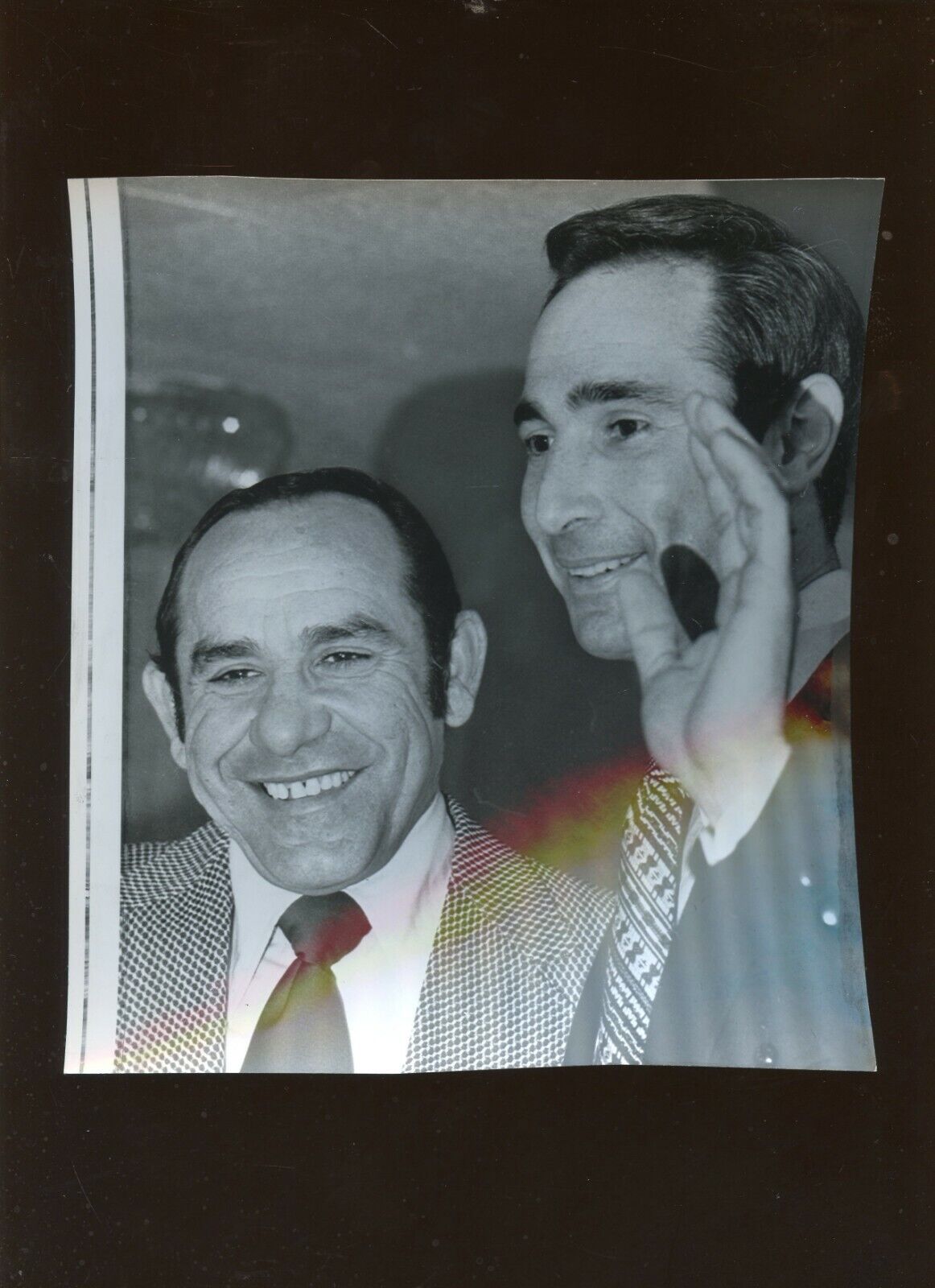 Original Jan 20 1972 Yogi Berra & Sandy Koufax 7 1/2 X 8 Photo