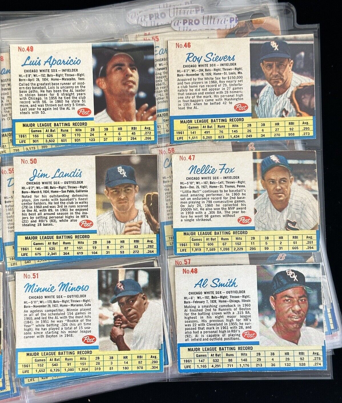 1962 Post Cereal Baseball Complete Set of 200 w/ Mantle Clemente Mays Banks