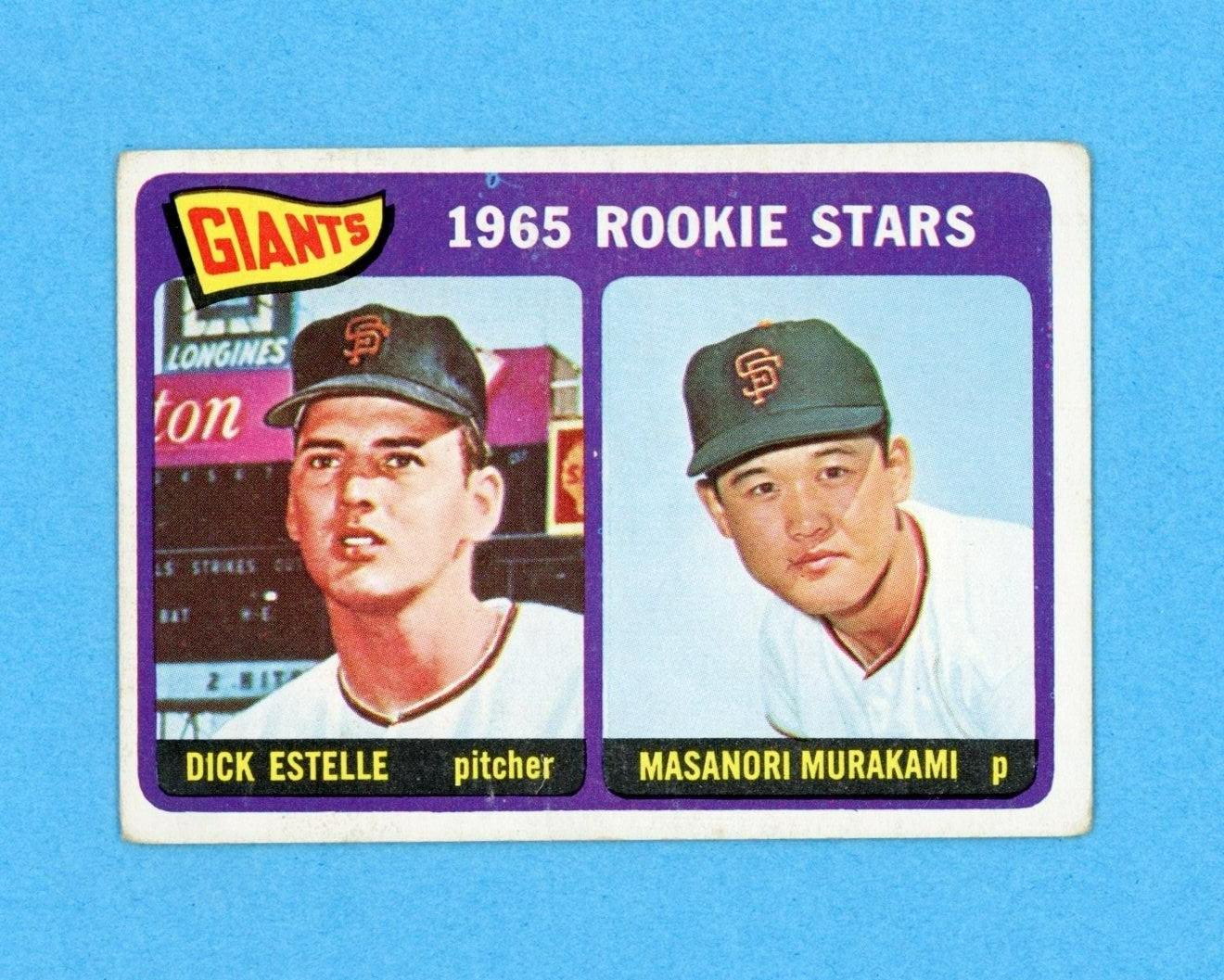 1965 Topps #282 Murakami San Francisco Giants Rookie Baseball Card Vg/Vg+