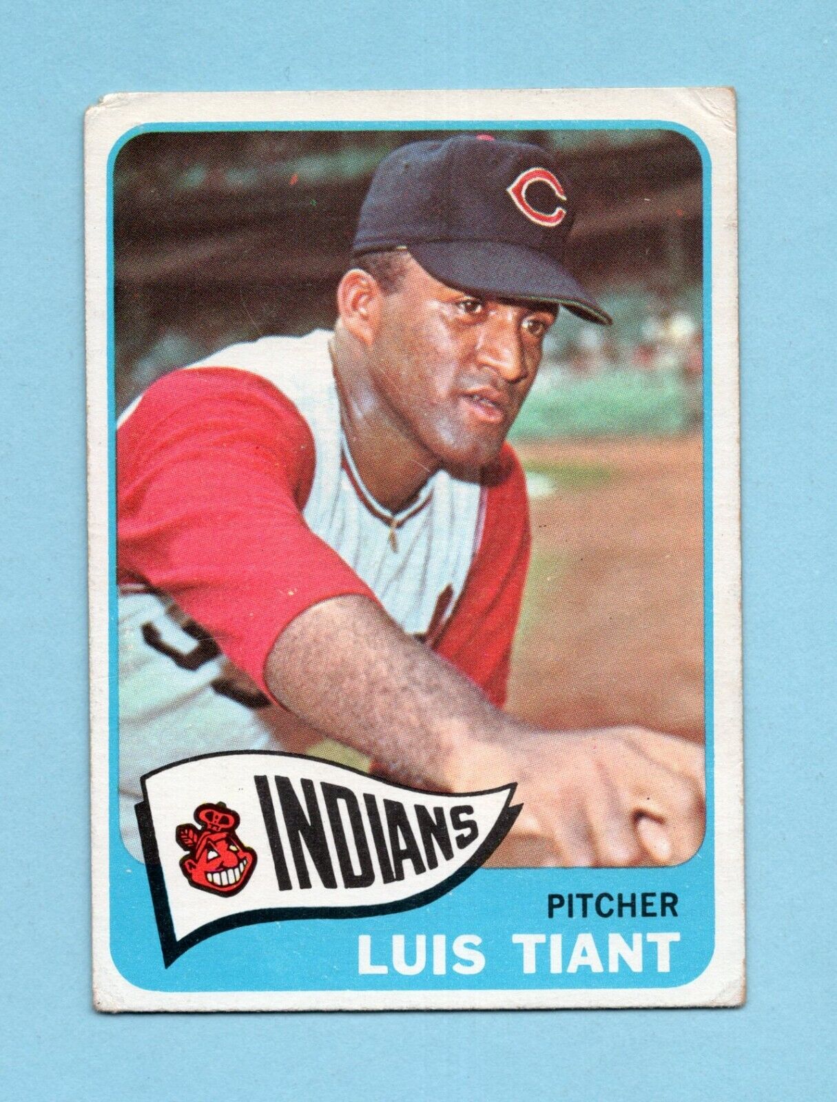 1965 Topps #145 Luis Tiant Cleveland Indians Rookie Baseball Card Low Grade