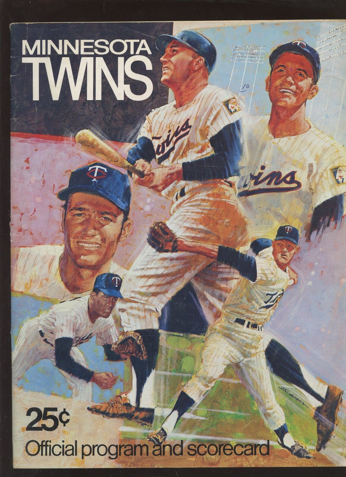 1970 MLB Baseball Program Minnesota Twins EX