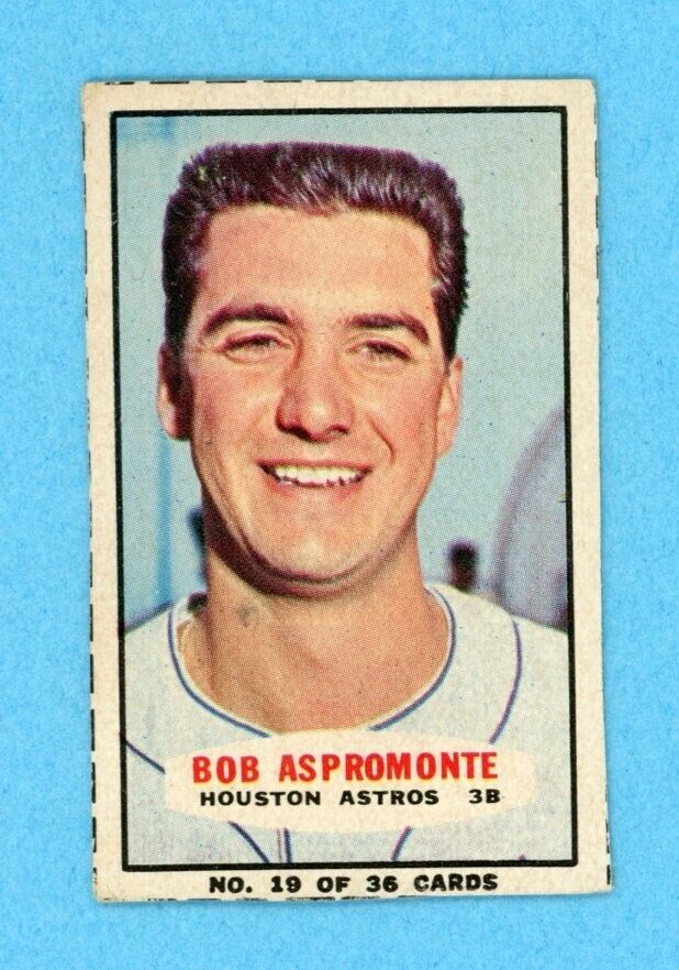 1965 Bazooka #19 Bob Aspromonte Houston Astros Baseball Card