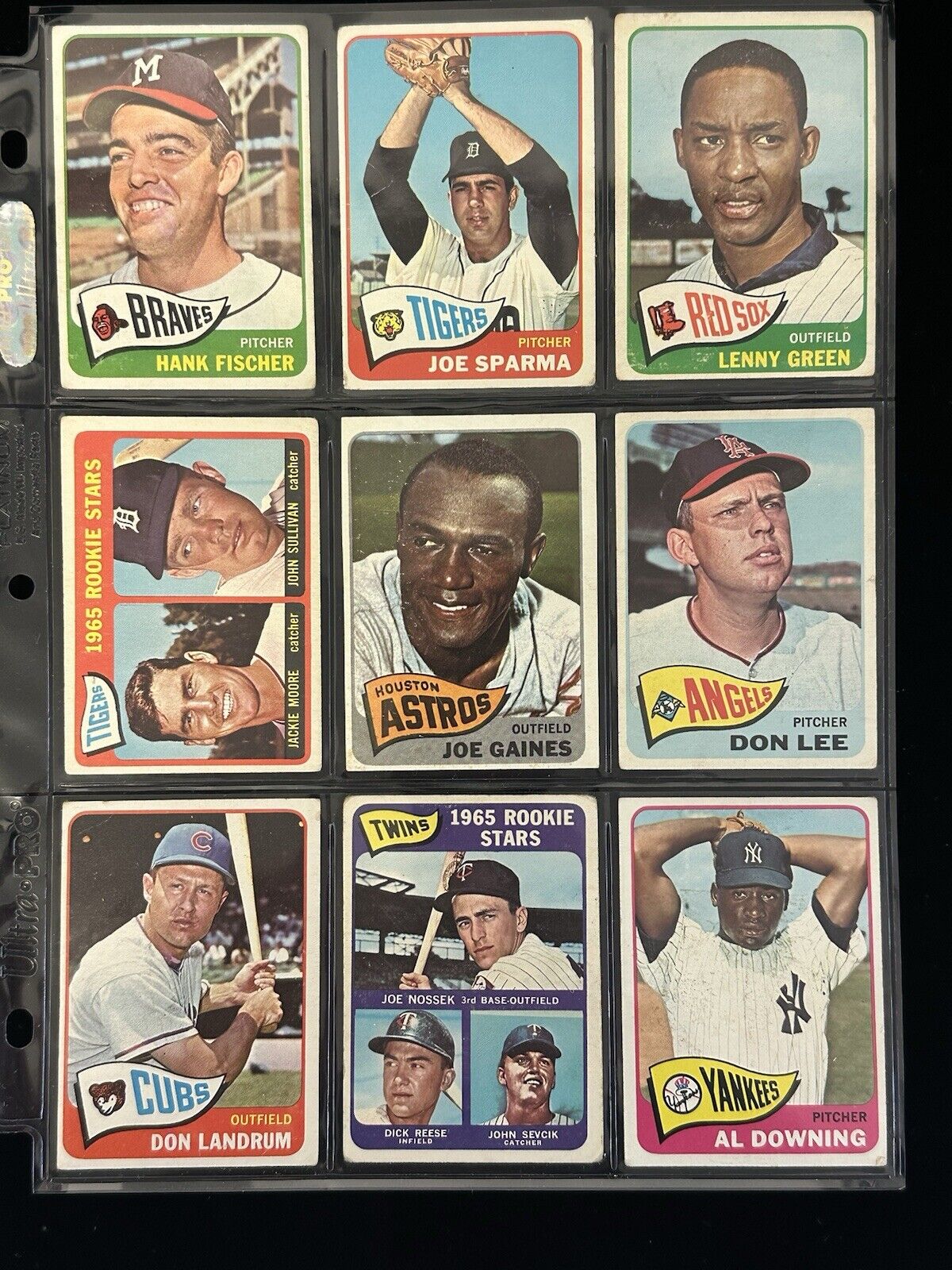 Lot of 162 Different 1965 Topps Baseball Cards w/ HOFers & High #’s - Low Grade