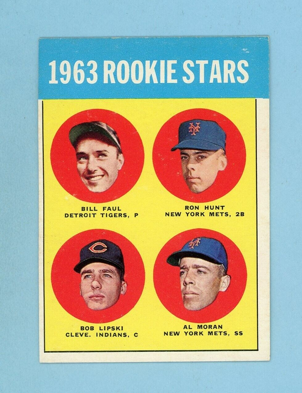 1963 Topps #558 Ron Hunt & others Rookie High Number Baseball Card Ex/Mt - NM oc