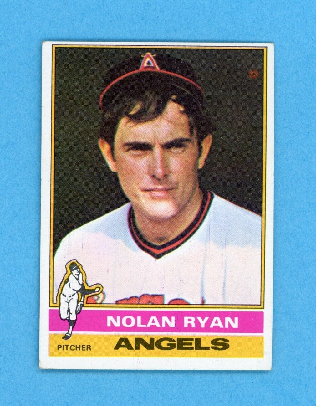 1976 Topps #330 Nolan Ryan California Angels Baseball Card EX - EX+