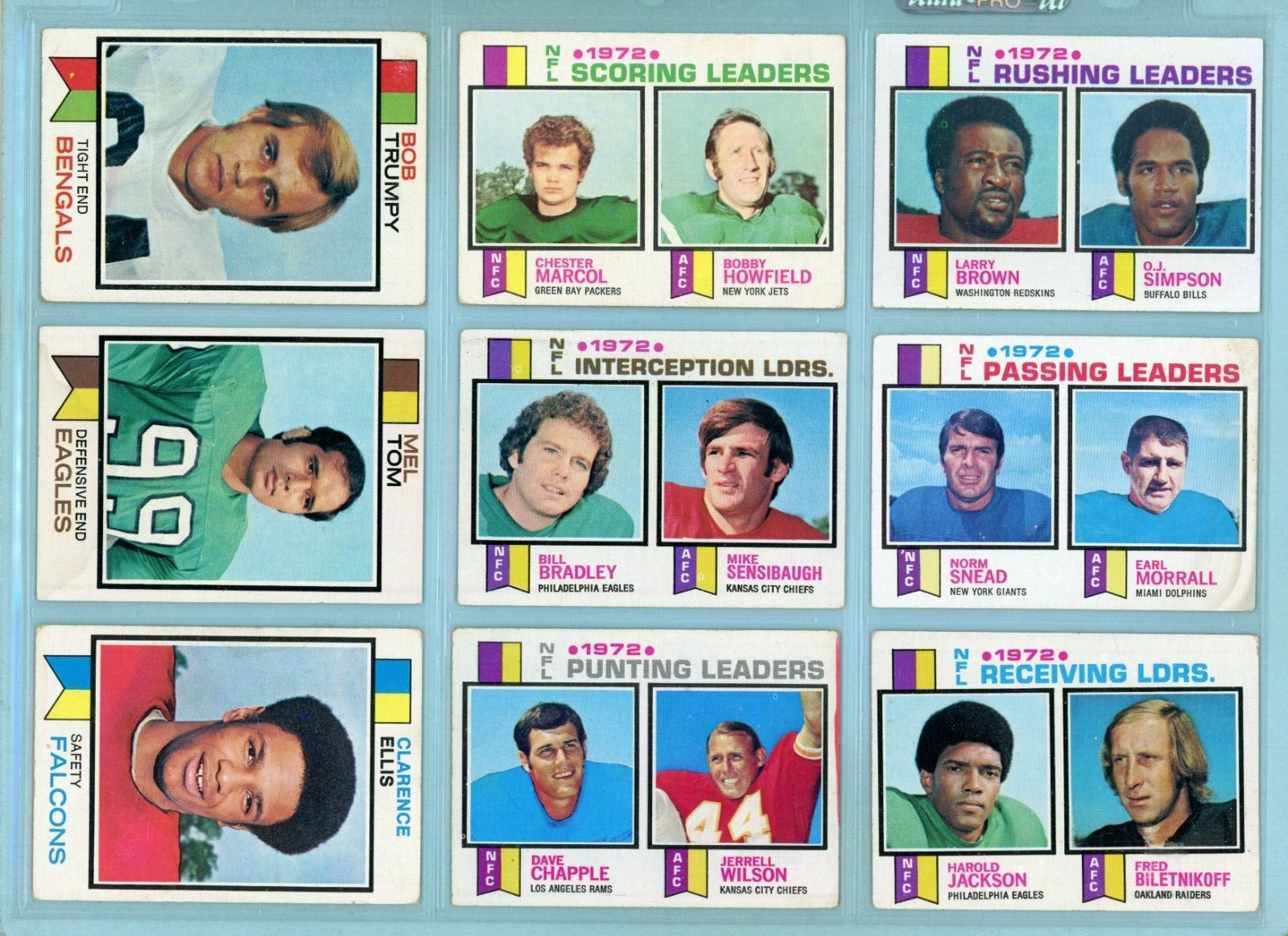 1973 Topps Starter Set Lot of 402 Different Football Cards Low Grade