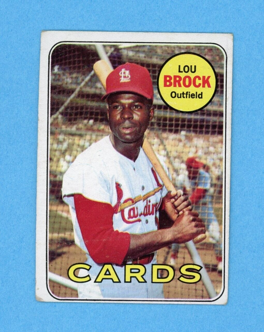 1969 Topps #85 Lou Brock St Louis Cardinals Baseball Card VG