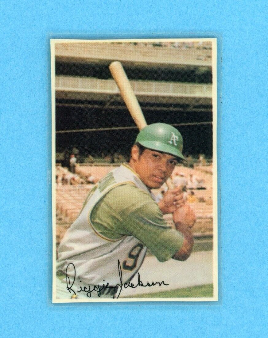 1971 Dell Today's Stamp Reggie Jackson Oakland A's Baseball Card laminated