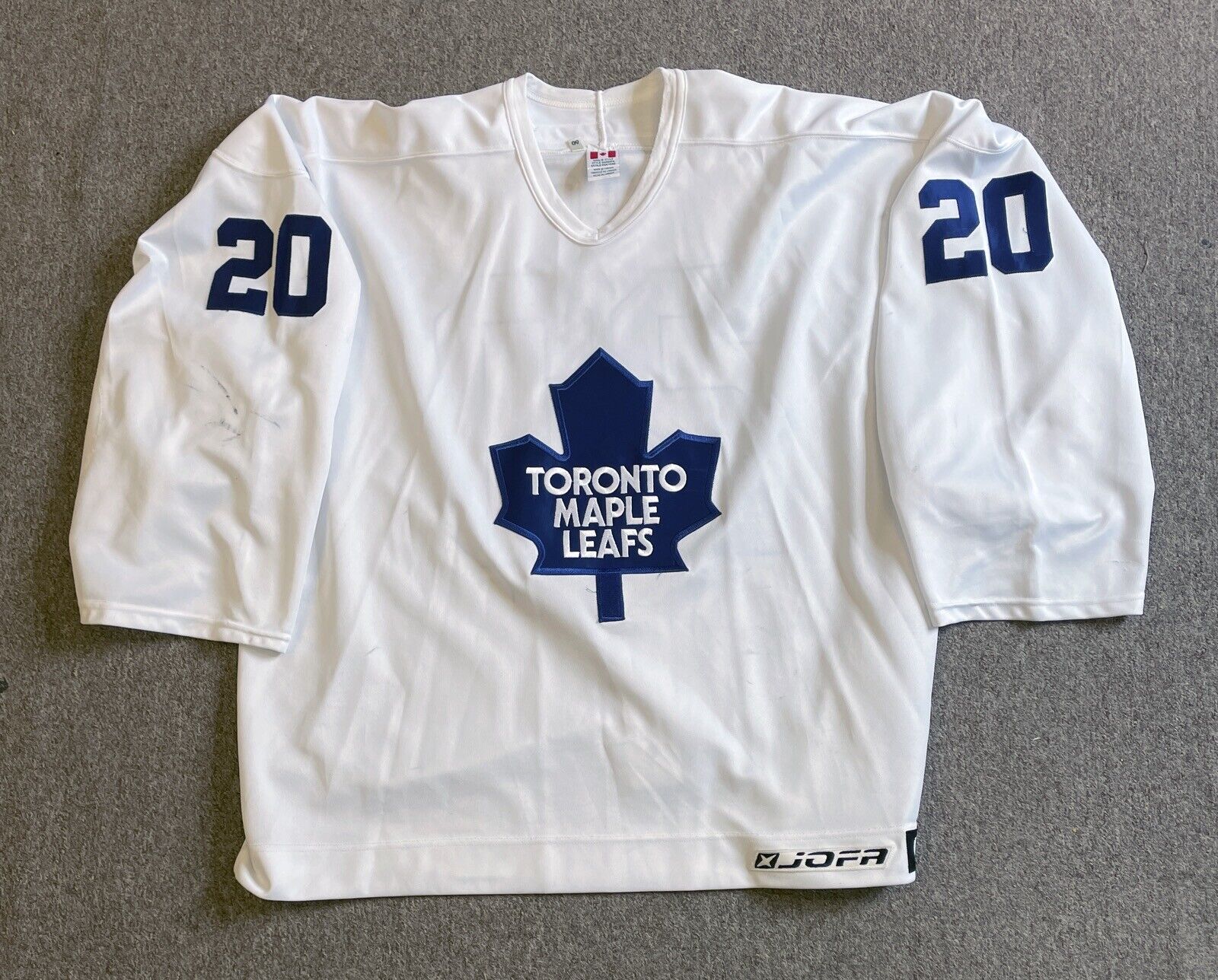 2007-08 Ed Belfour Toronto Maple Leafs Practice Worn Jersey • MeiGray LOA