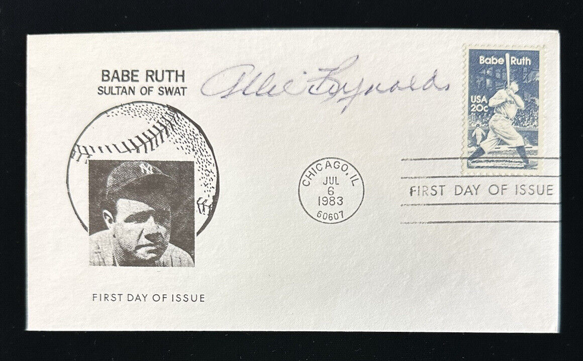 Allie Reynolds New York Yankees SIGNED 1983 Babe Ruth FDC / Envelope w/ Hologram