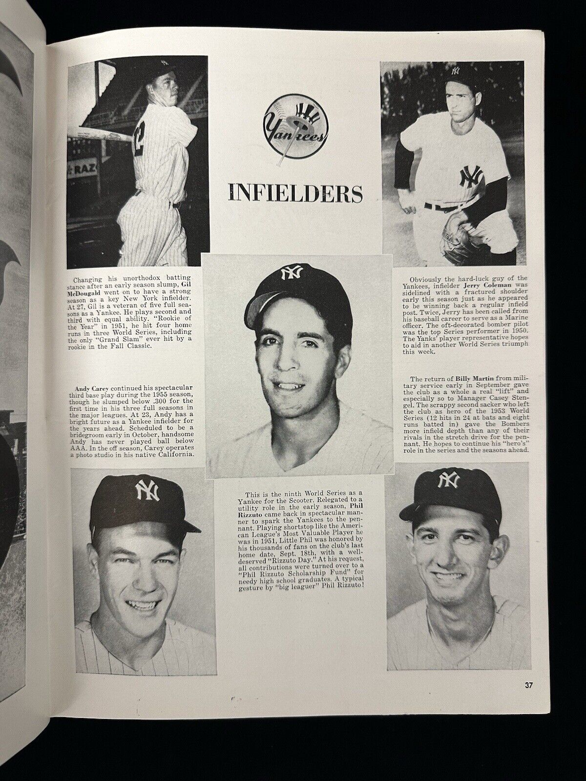 1955 New York Yankees World Series Program vs Brooklyn Dodgers EX unscored