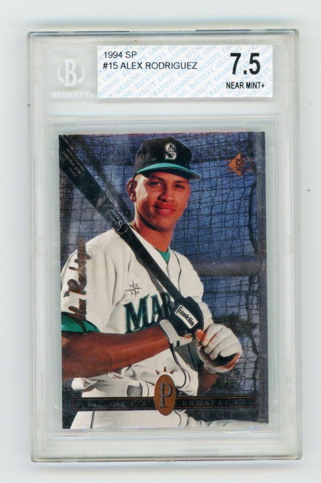 Alex Rodriguez 1994 Upper Deck SP Rookie Card #15 • BVG 7.5 NM+