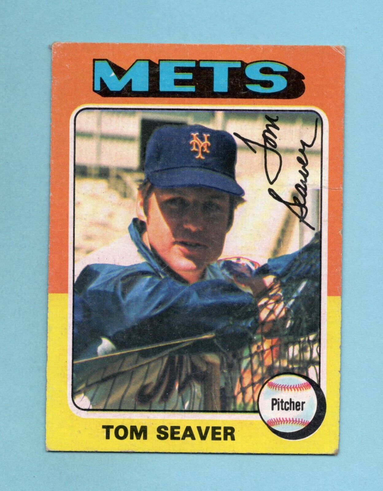 1975 Topps #370 Tom Seaver New York Mets Baseball Card VG+