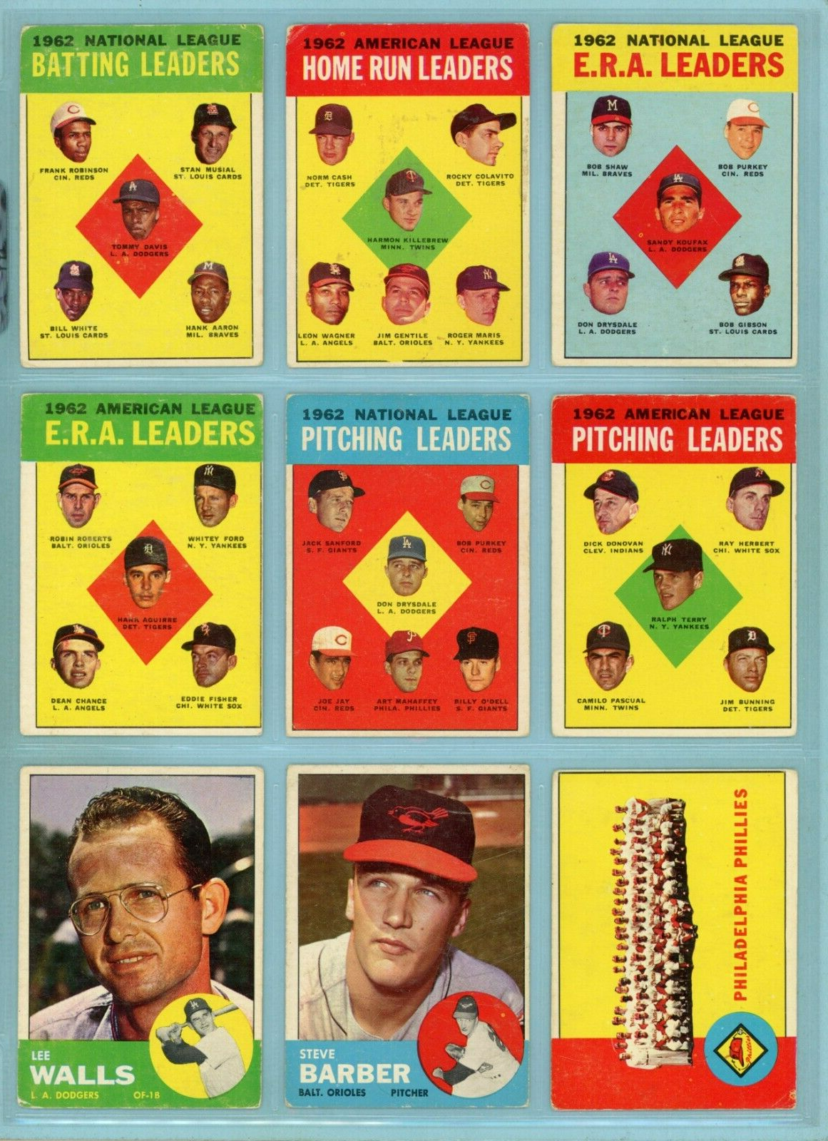 1963 Topps Starter Set Lot of 395 Different Baseball Cards Vg - Vg+