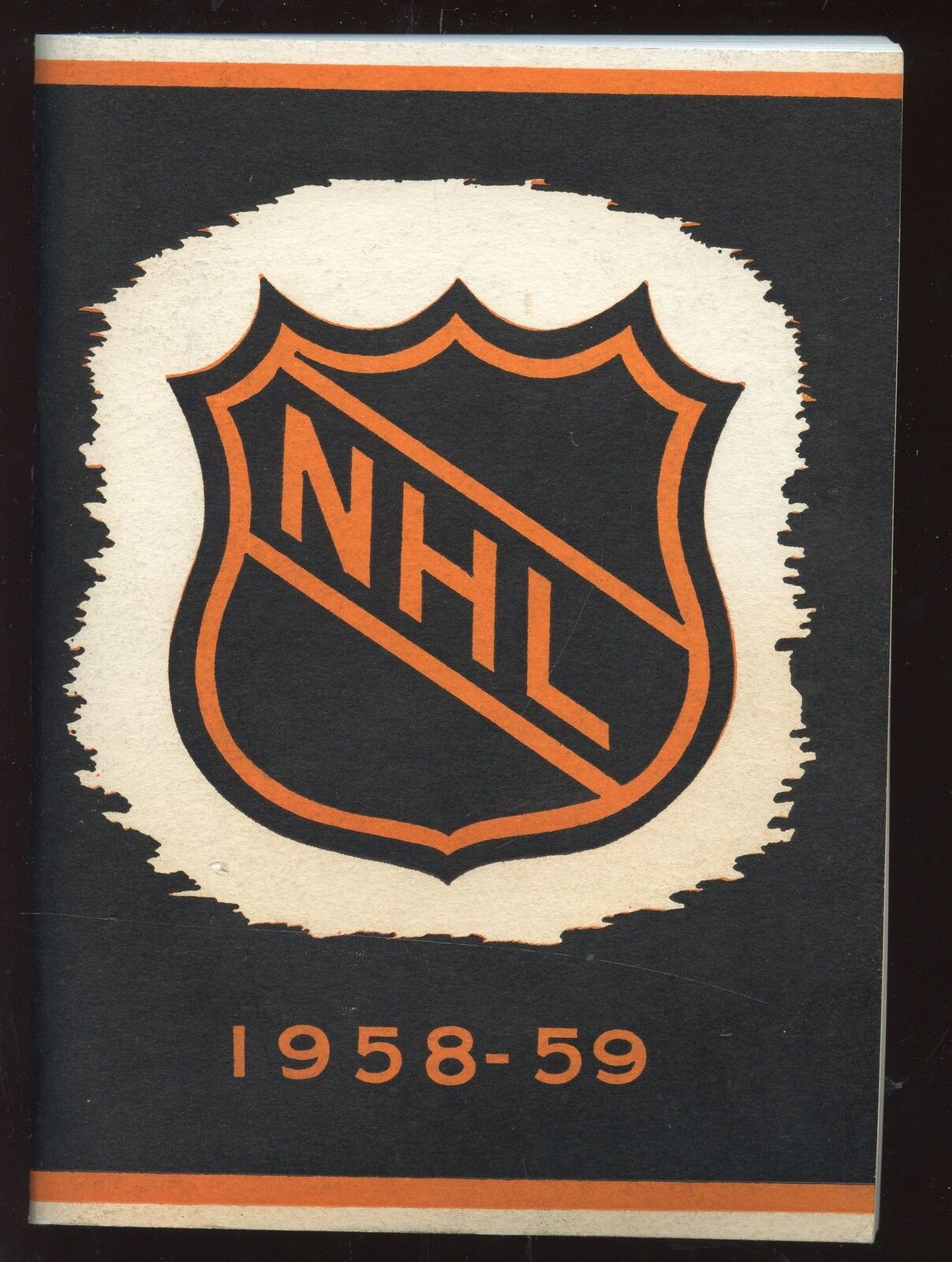 1958-59 NHL Hockey Press & Radio Media Guide EXMT