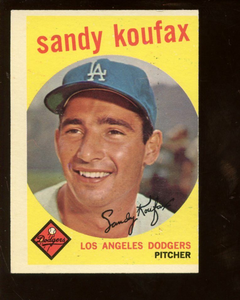 1959 Topps Baseball Card #163 Sandy Koufax EXMT OC