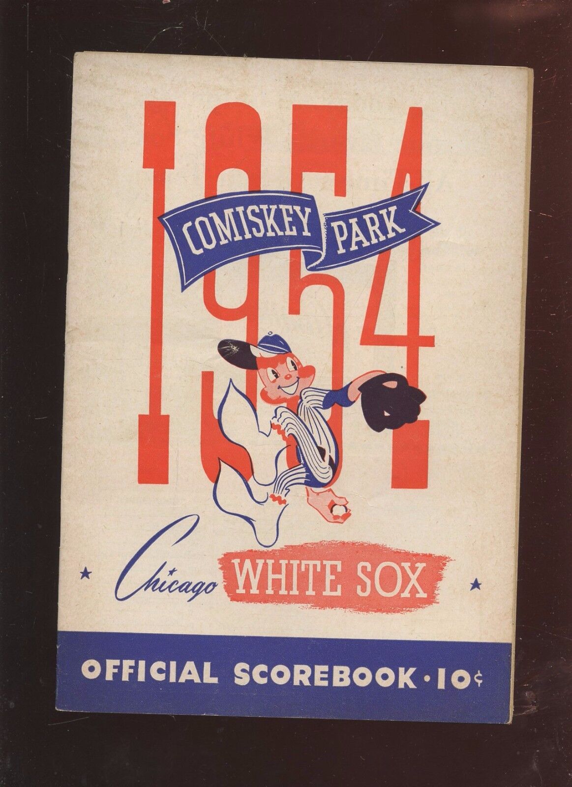 1954 MLB Program Boston Red Sox at Chicago White Sox EX