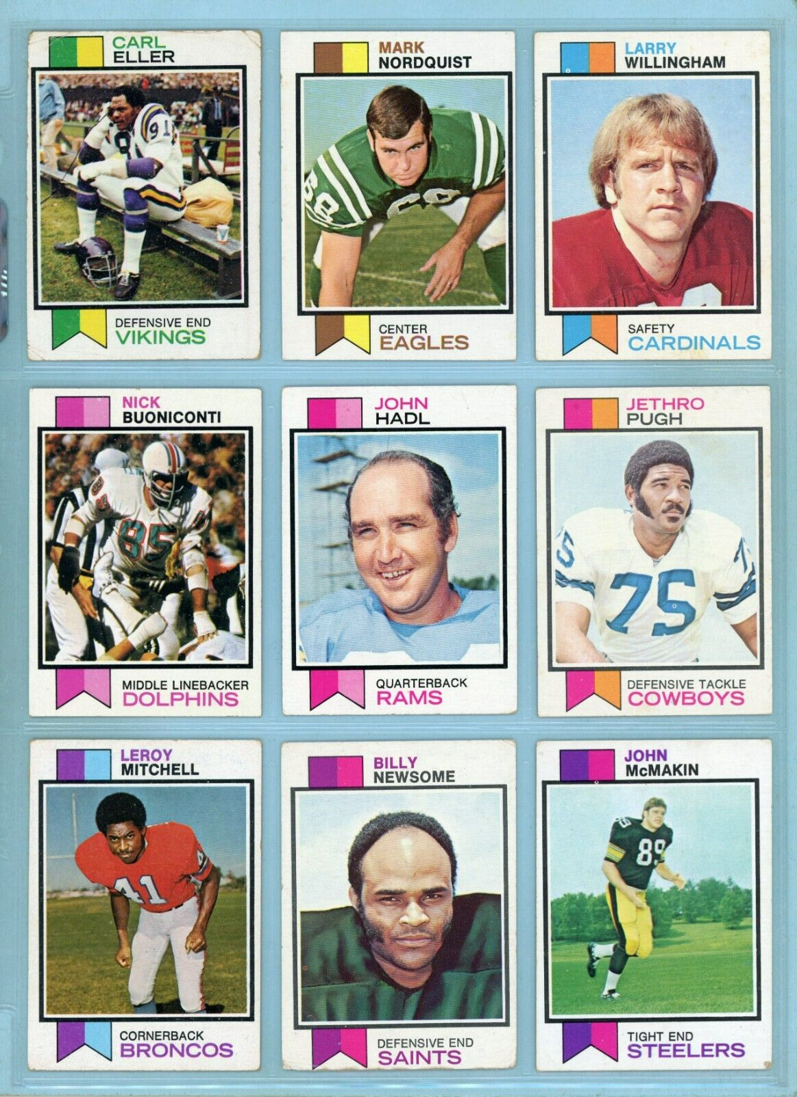 1973 Topps Starter Set Lot of 402 Different Football Cards Low Grade