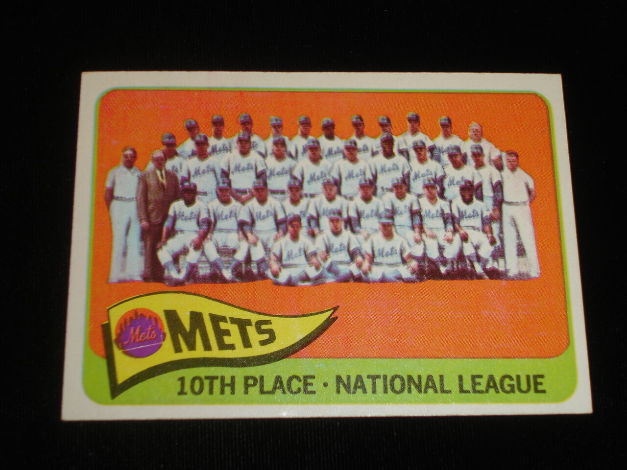 1965 Topps New York Mets Team Baseball Card-#551-High Number-EM-NM centered