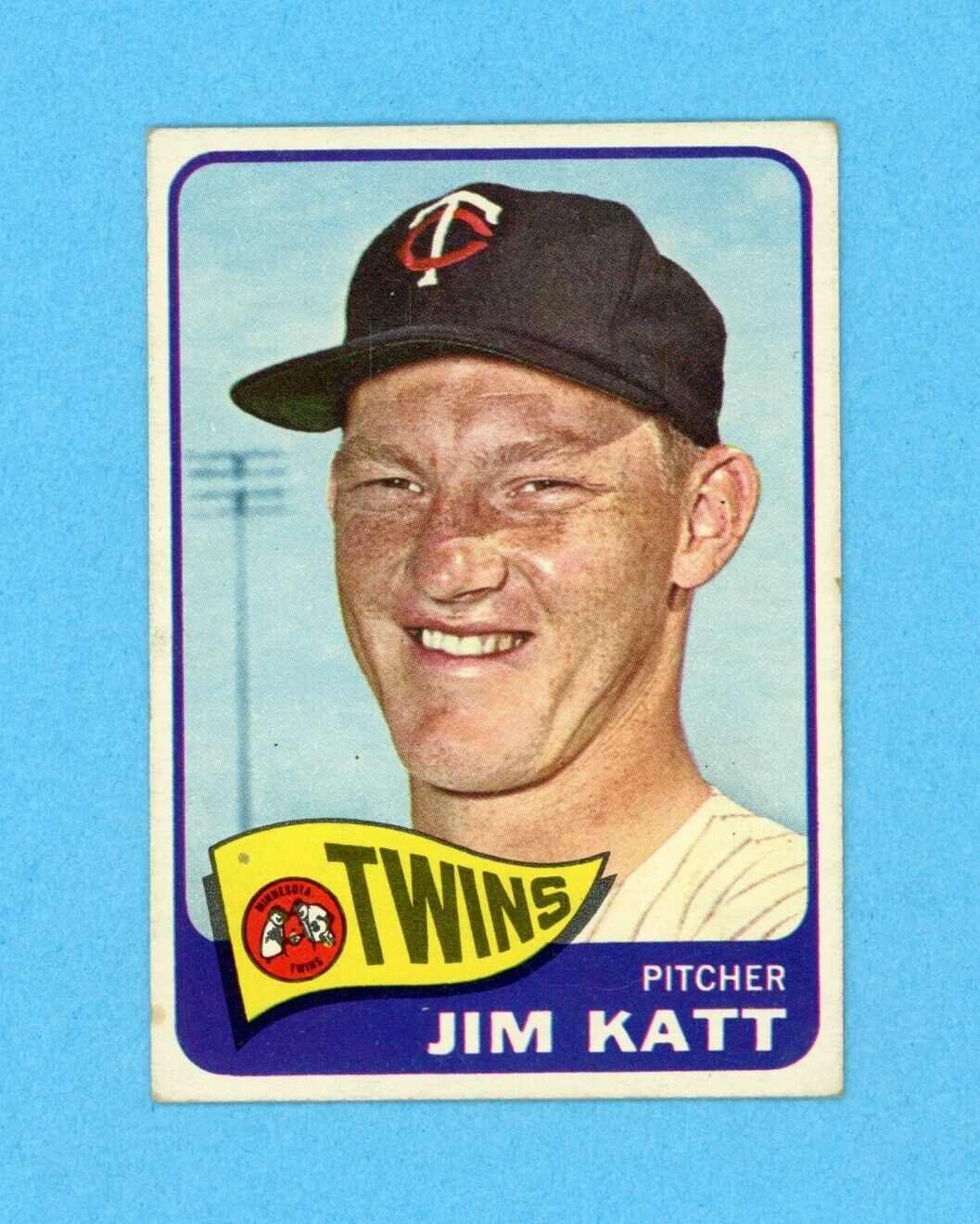 1965 Topps #62 Jim Kaat Minnesota Twins Baseball Card Vg/Ex