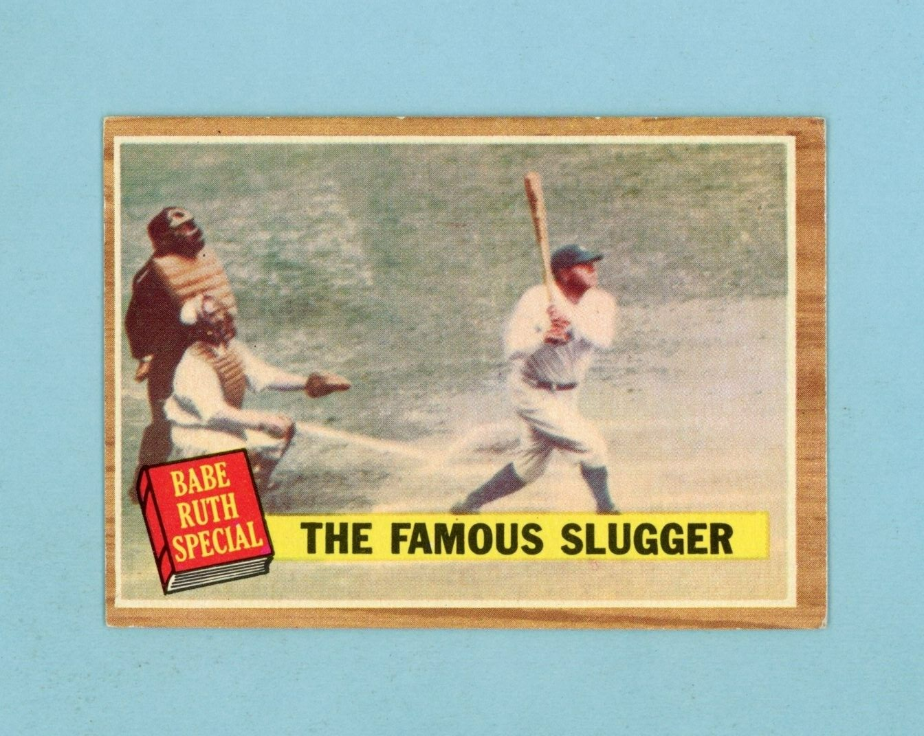 1962 Topps #138 Babe Ruth Special The Famous Slugger Baseball Card E+ ap lwc gt