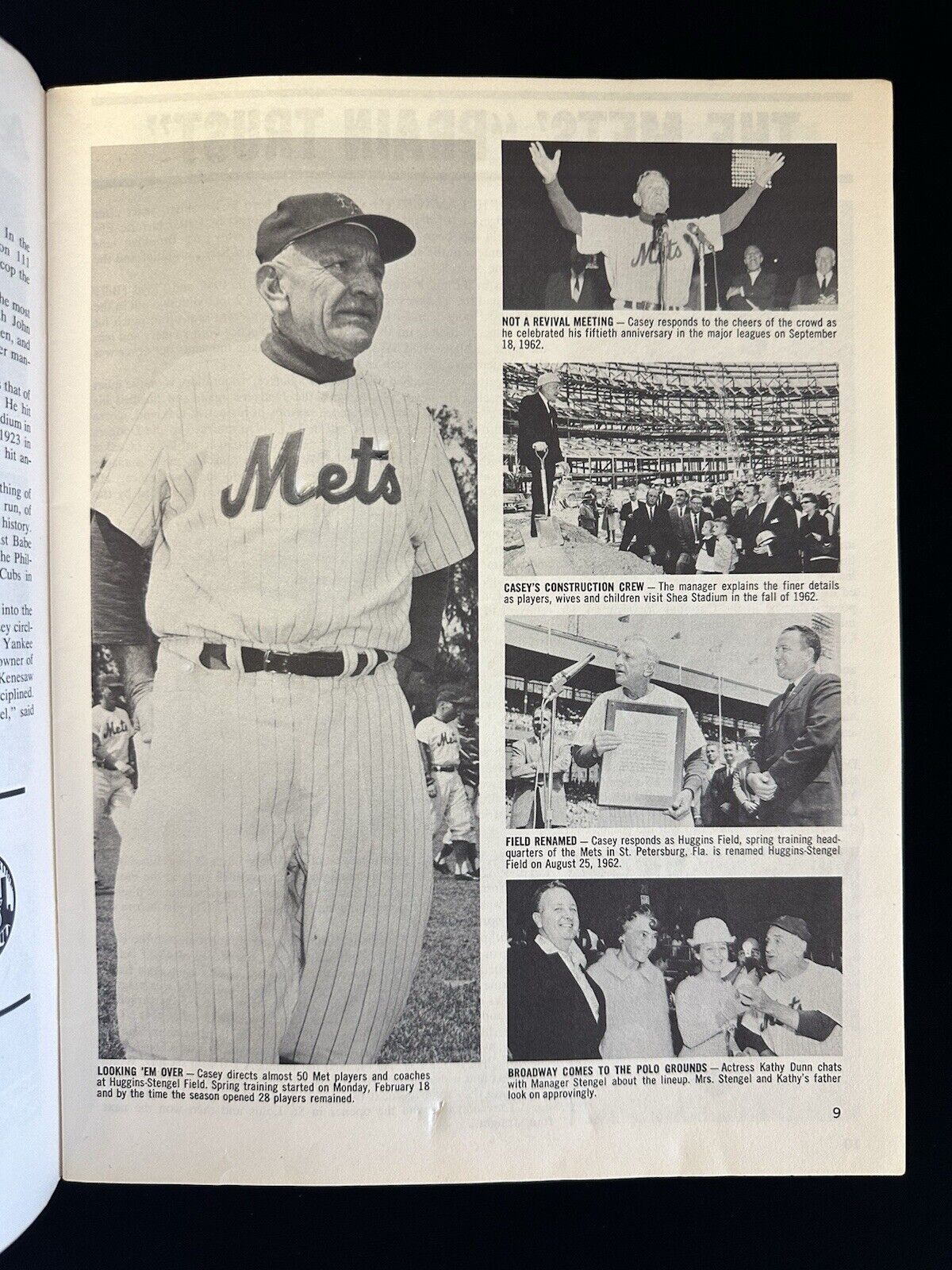 1963 New York Mets REVISED Official Baseball Yearbook w/ Mr. Met on cover - VG+