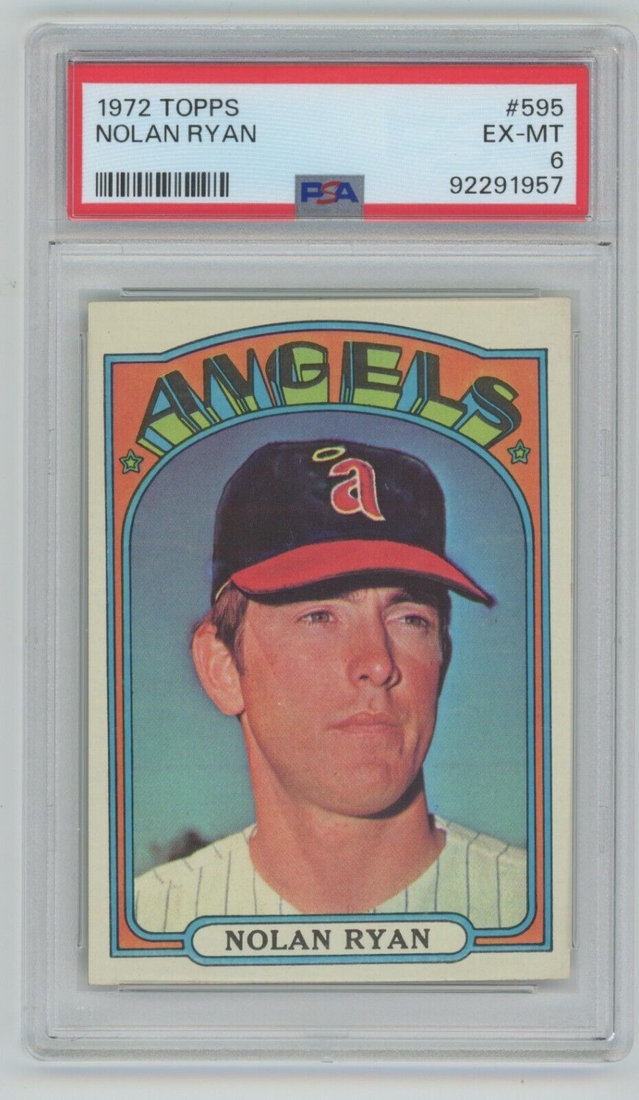 Nolan Ryan  1972 Topps Card #595 • PSA 6 EX-MT