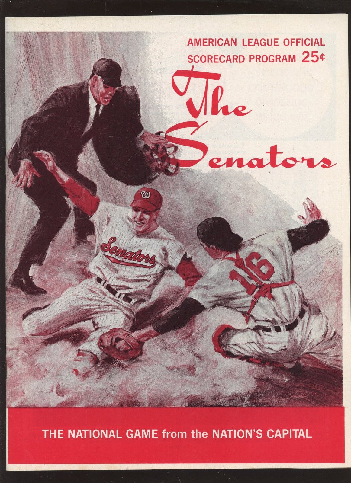 1968 Washington Senators Scorecard / Program NRMT