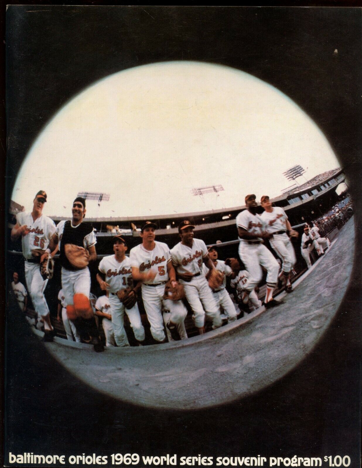 1969 World Series Program New York Mets at Baltimore Orioles EXMT