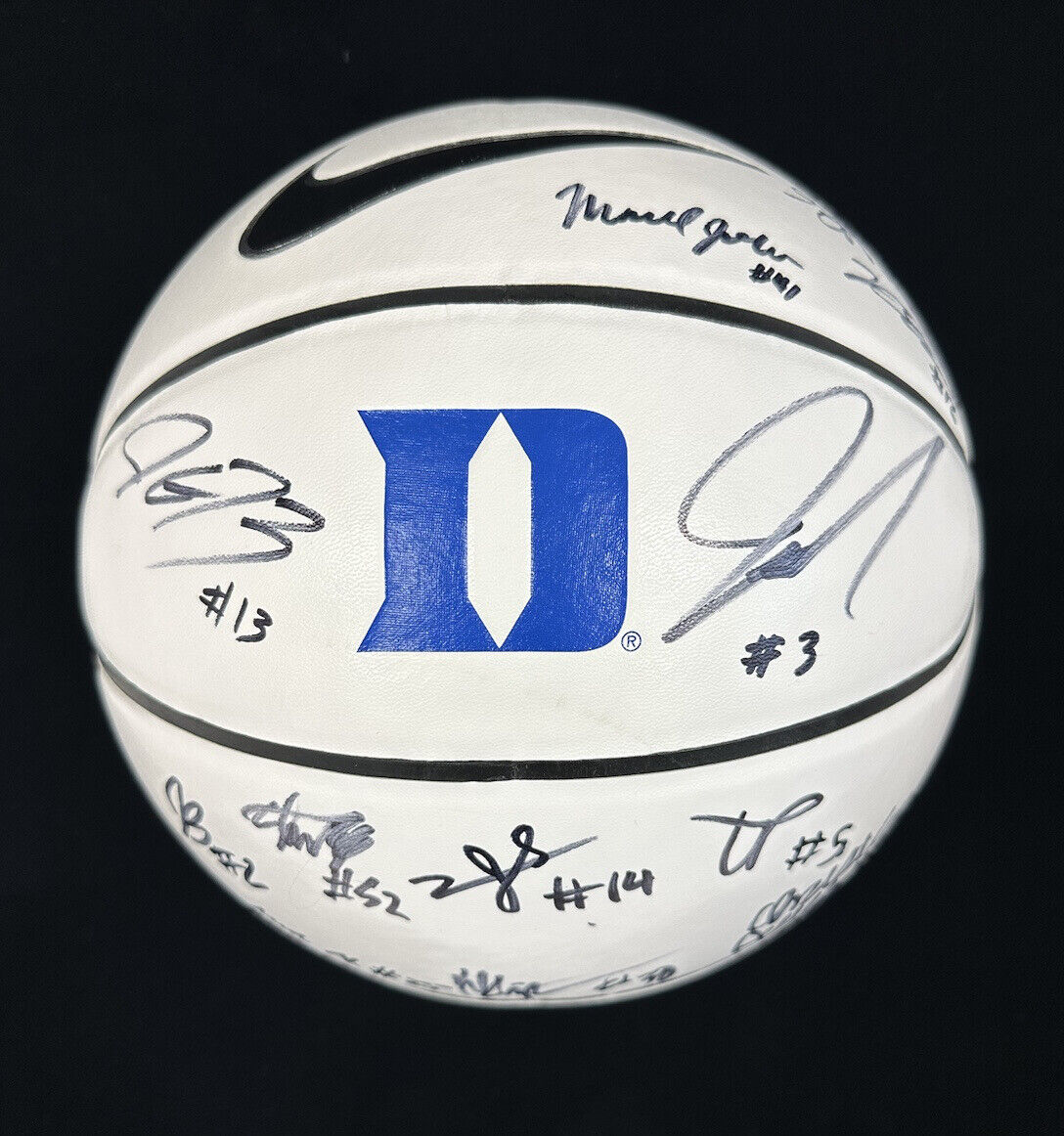 2022-23 Duke University MENS TEAM SIGNED Full Size Basketball 14 sigs ACC Champs