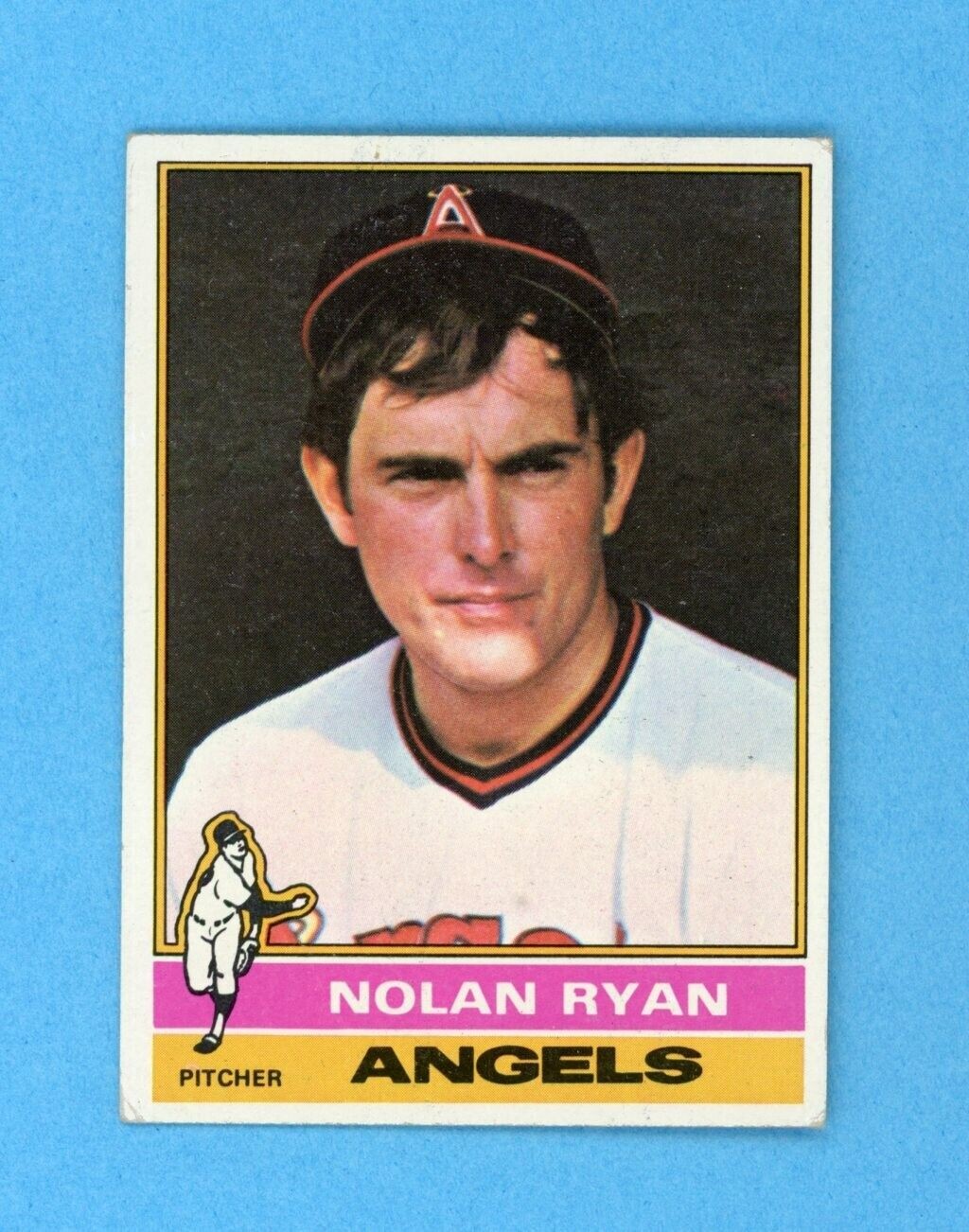 1976 Topps #330 Nolan Ryan California Angels Baseball Card EX