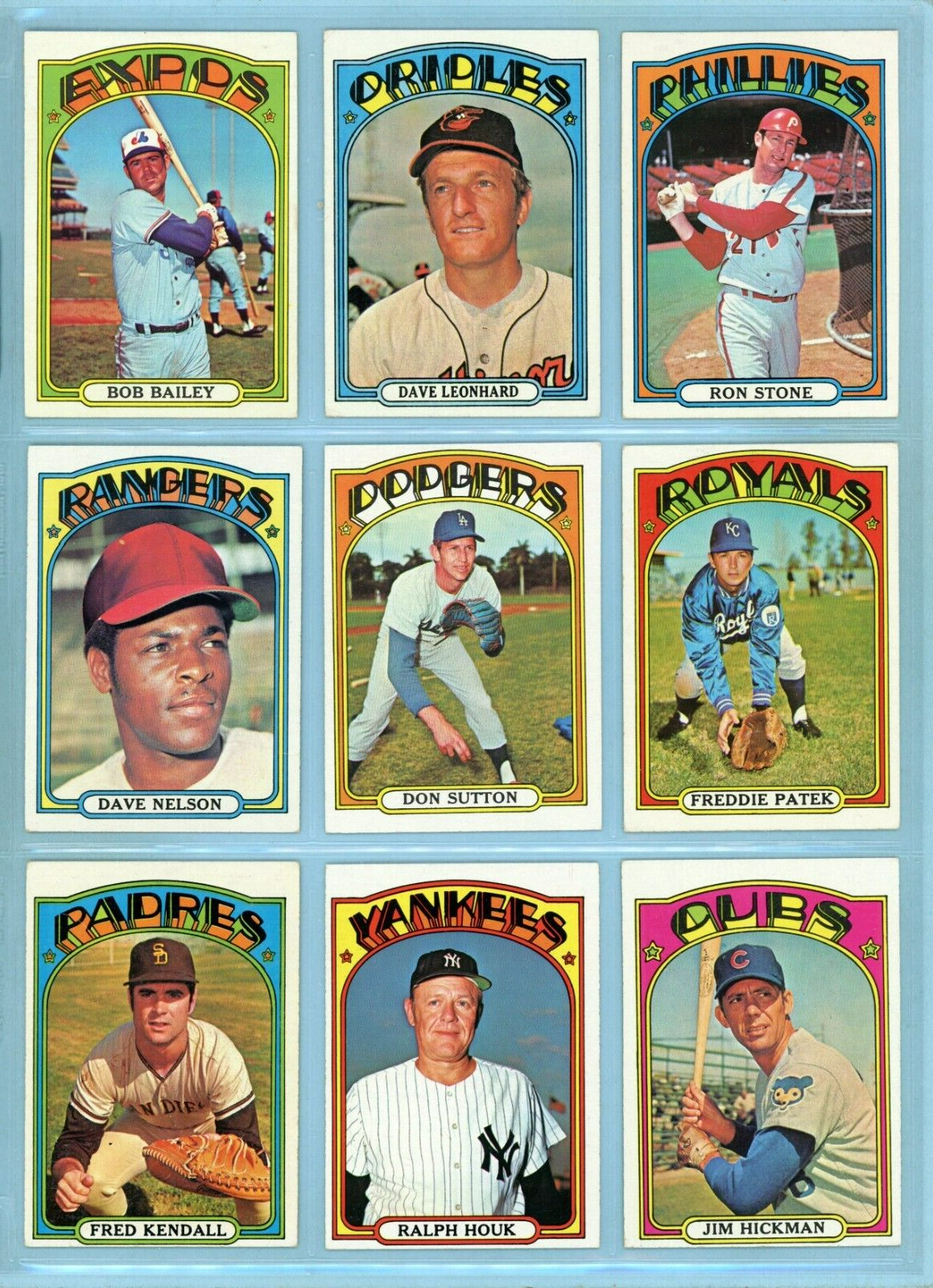 1972 Topps Starter Set Lot of 115 Diff Semi-High Number Baseball Cards Ex/Ex+