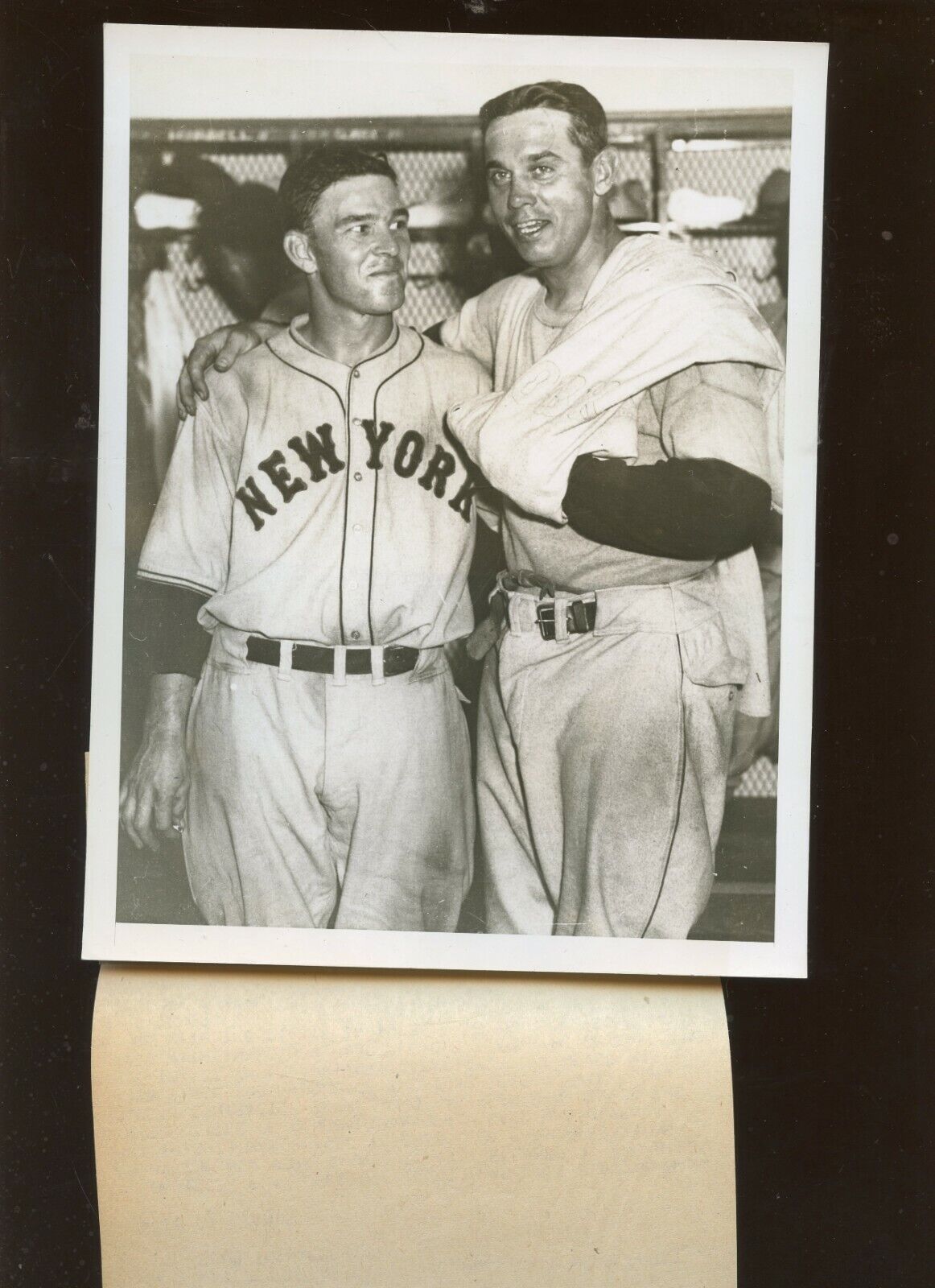 Original December 2 1941 Mel Ott & Bill Terry NY Giants 6 1/2 X 8 1/2 Wire Photo