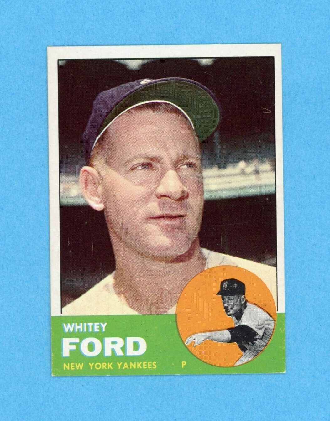 1963 Topps #446 Whitey Ford New York Yankees Baseball Card NM