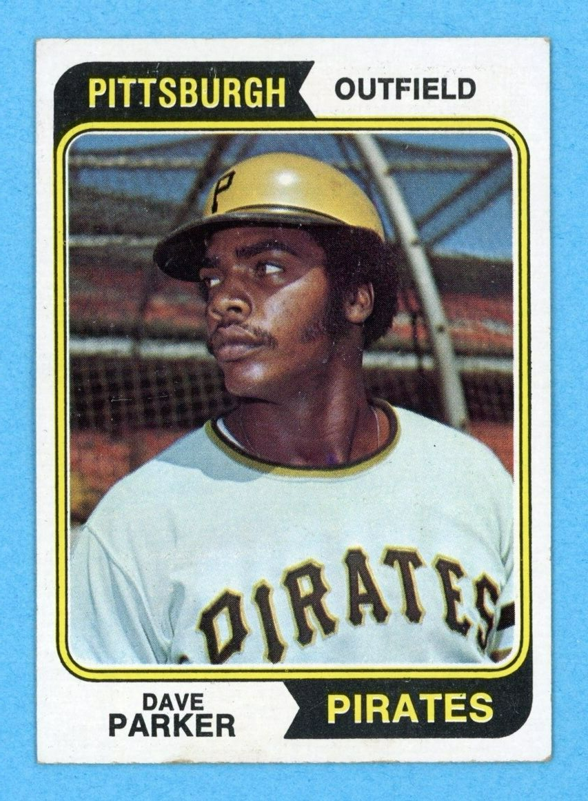 1974 Topps #252 Dave Parker Pittsburgh Pirates Rookie Baseball Card EX - EX+