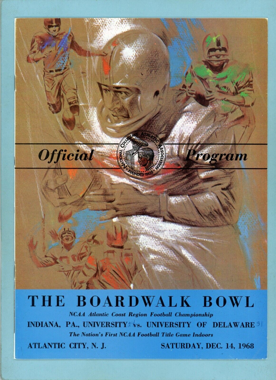 The Boardwalk Bowl December 14, 1968 Indiana PA. vs Delaware Football Program