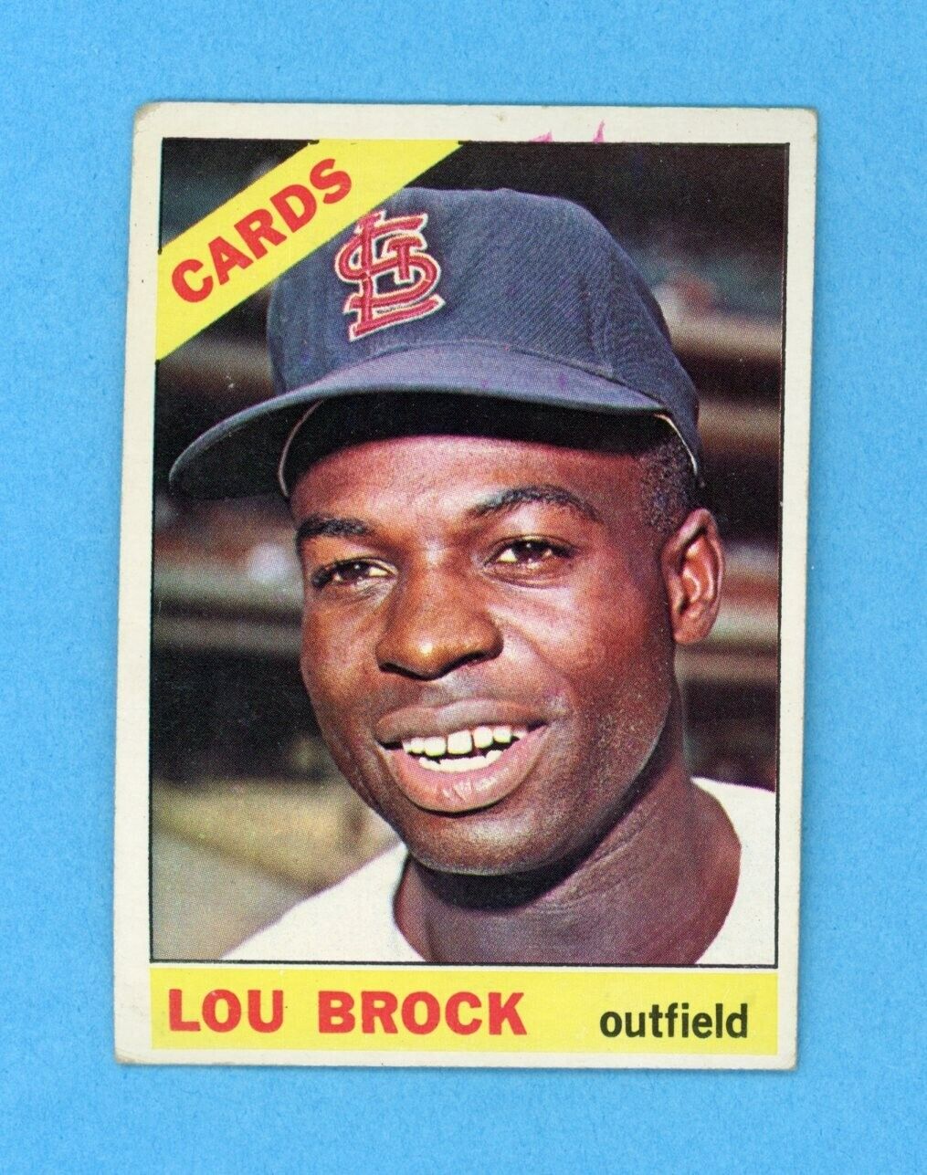 1966 Topps #125 Lou Brock St Louis Cardinals Baseball Card Vg/Ex