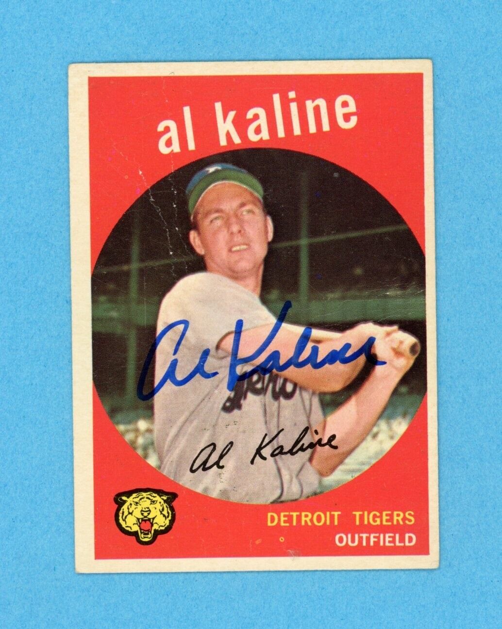 Al Kaline Signed 1959 Topps Card #360 • Auto with B&E Hologram