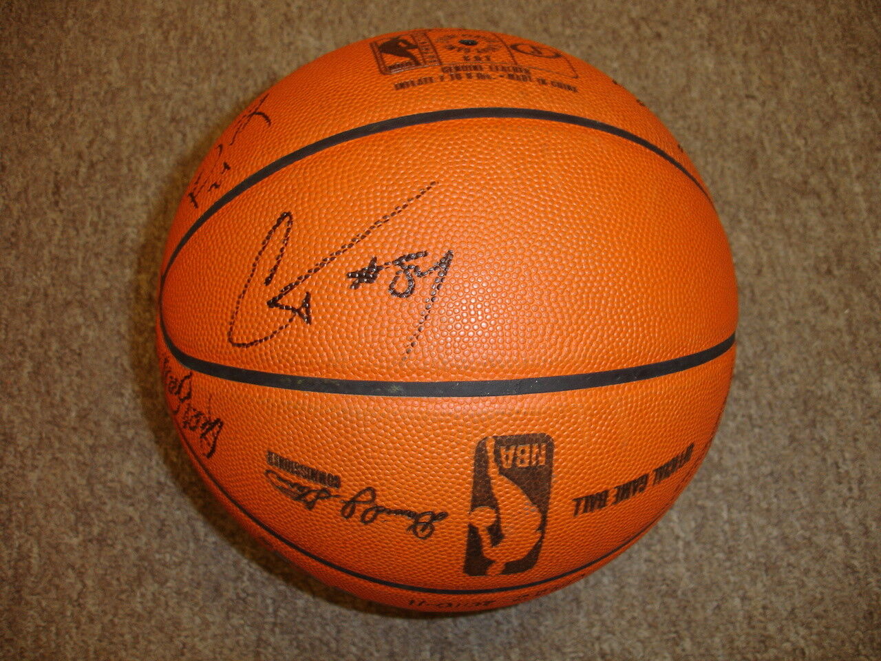 2010-11 Utah Jazz Team Signed Official NBA Basketball w/ LOA 19 signatures