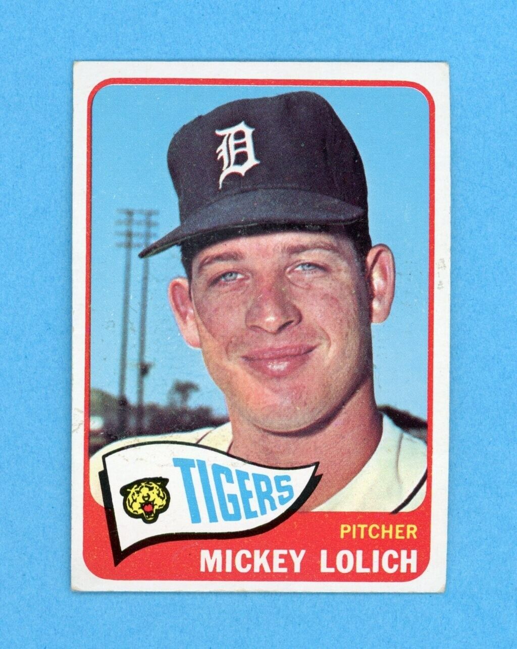 1965 Topps #335 Mickey Lolich Detroit Tigers Baseball Card Vg/Ex