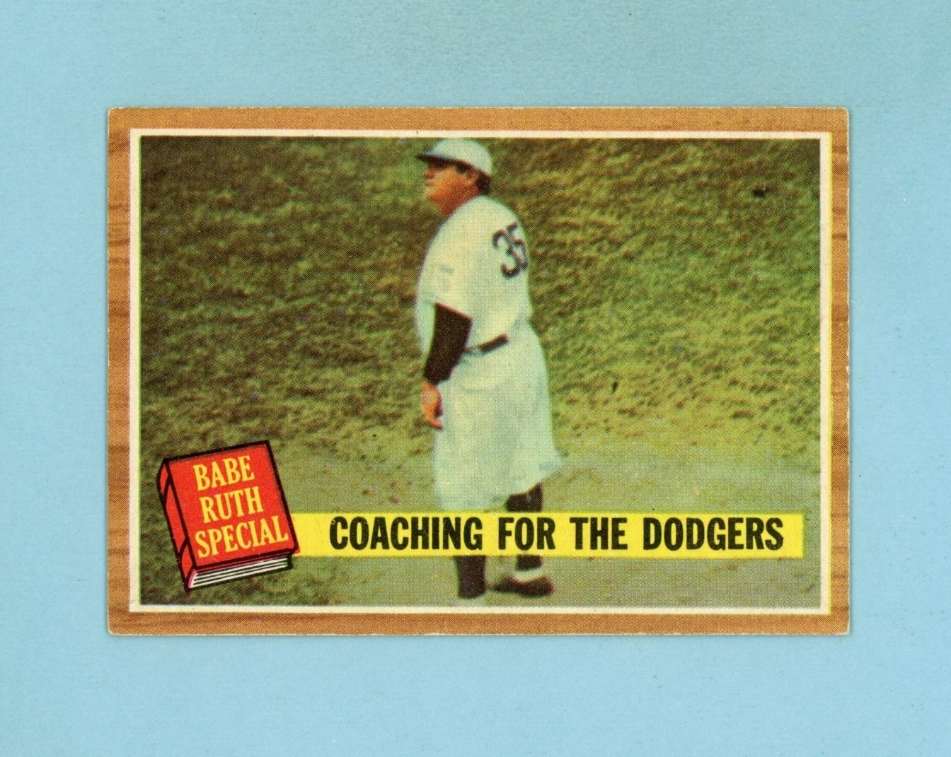 1962 Topps #142 Babe Ruth Special Coaching For The Dodgers Baseball Card EX+ gt