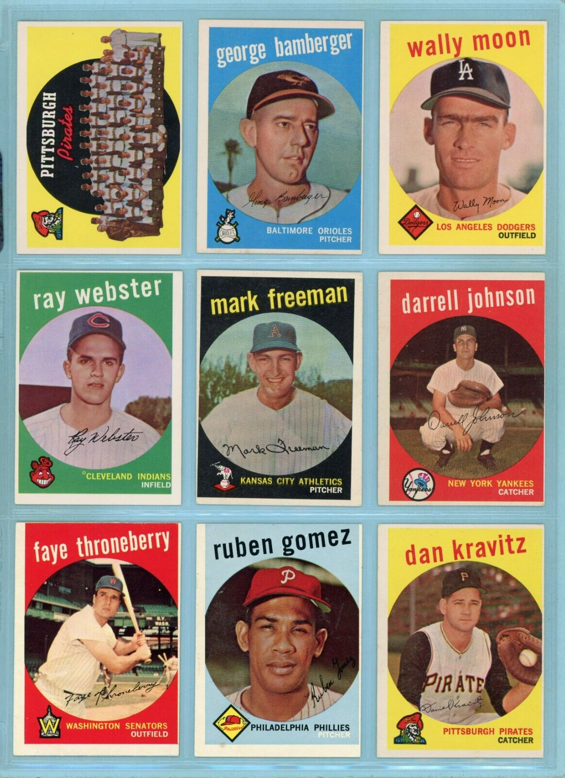 1959 Topps Starter Set Lot of 54 Diff High Number Baseball Cards Ex/Mt - NM o/c