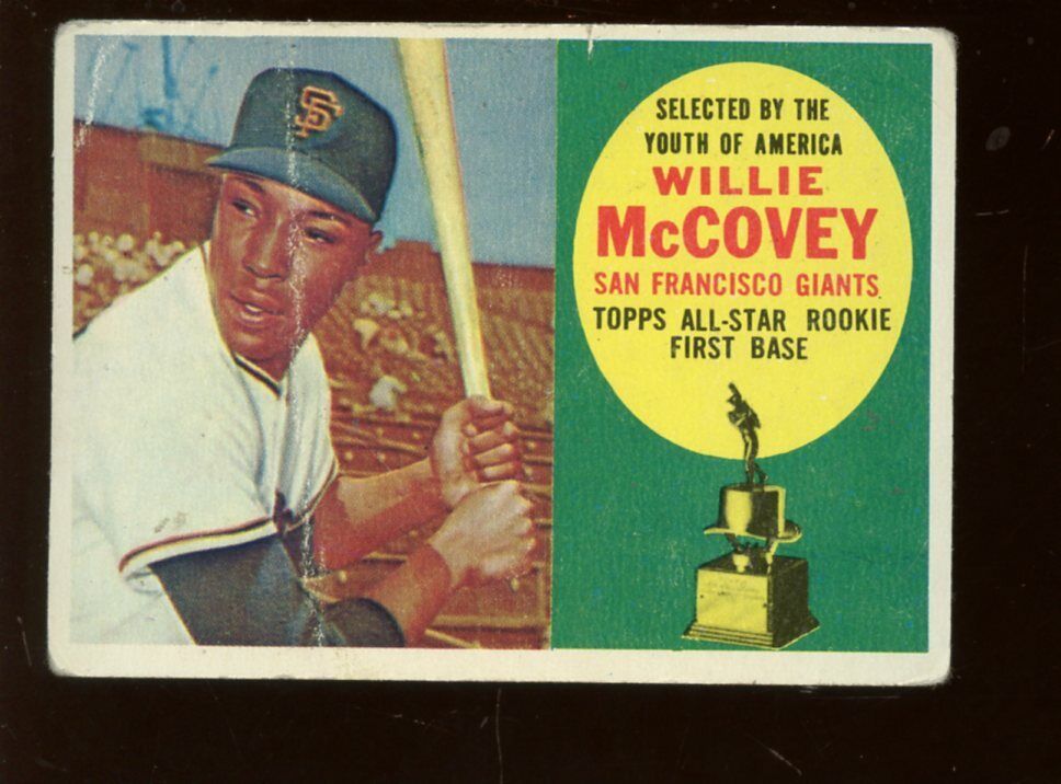 1960 Topps Baseball Card #316 Willie McCovey Rookie C