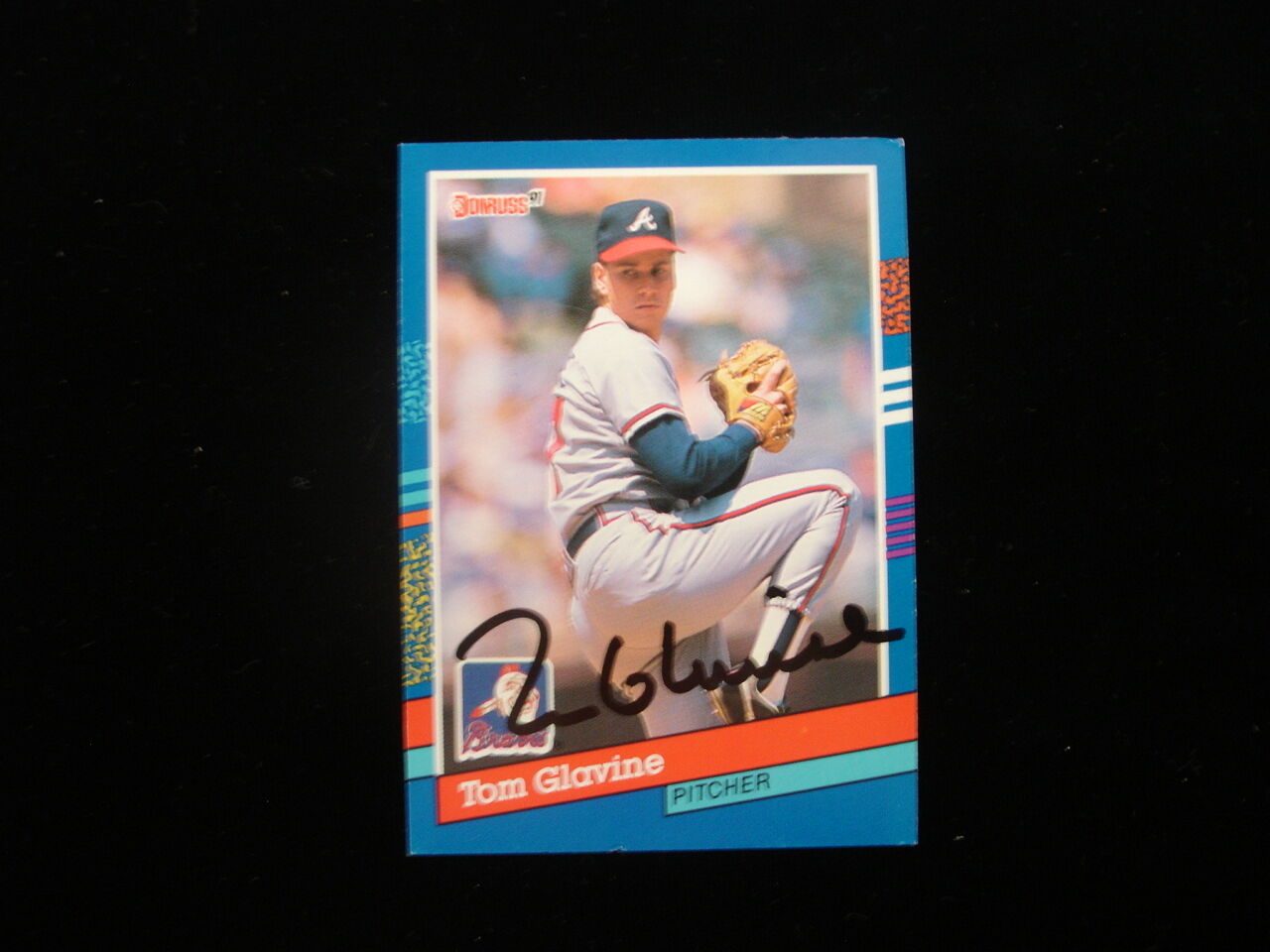 Tom Glavine Atlanta Braves Autographed 1997 Donruss #132 Card