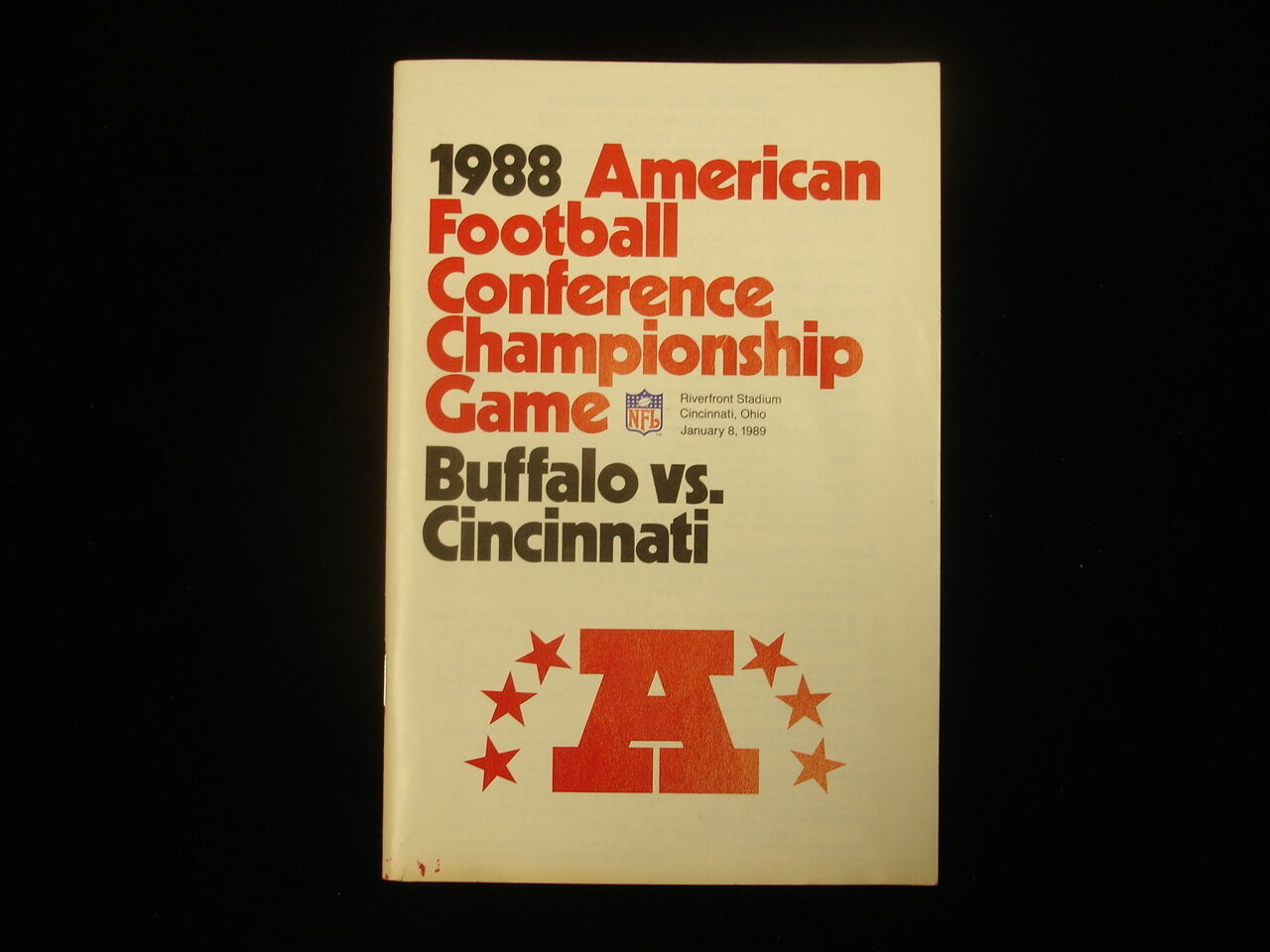 1988 AFC Championship Game Media Guide - Buffalo Bills vs. Cincinnati Bengals