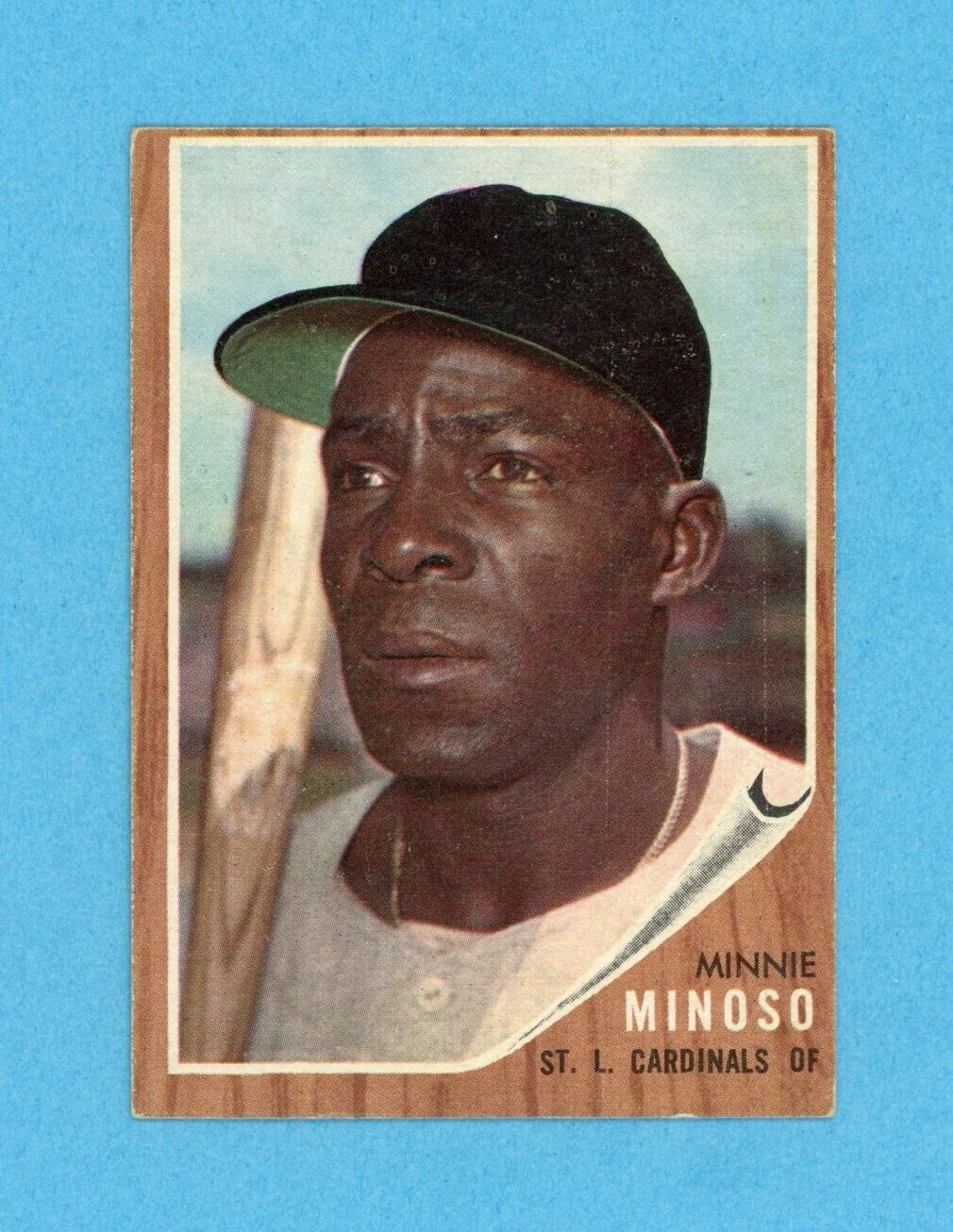 1962 Topps #28 Minnie Minoso St. Louis Cardinals Baseball Card EX