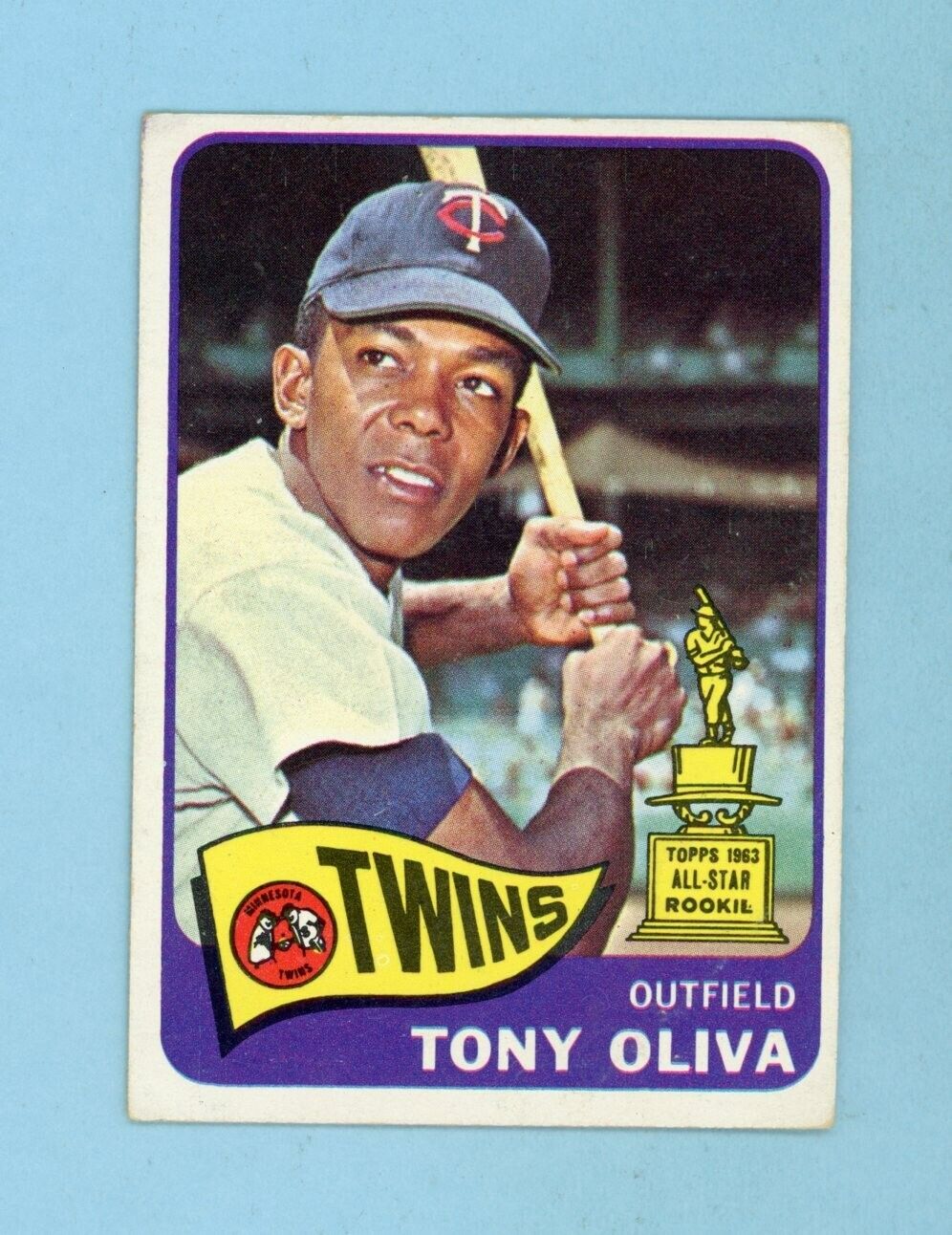 1965 Topps #340 Tony Oliva Minnesota Twins Baseball Card Vg/Ex