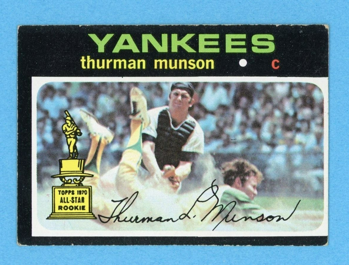 1971 Topps #5 Thurman Munson New York Yankees Baseball Card Vg/Ex o/c